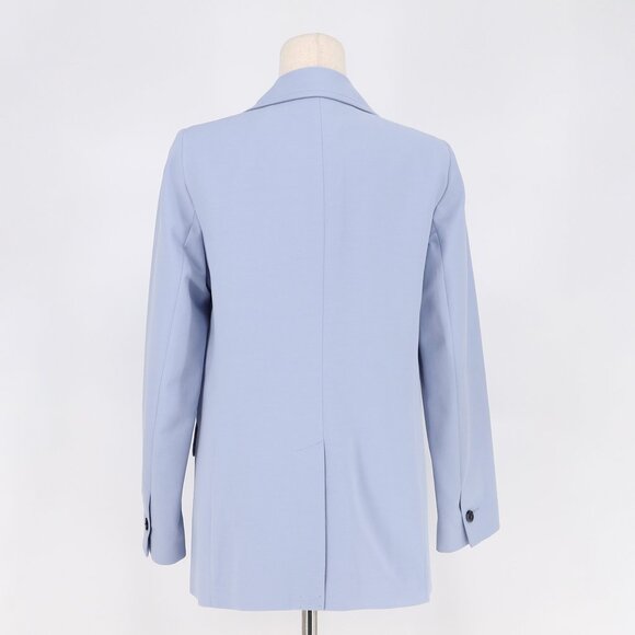 TALBOTS Bella Double-breasted Blazer in Lilac Blue Size 6 - Picture 6 of 9